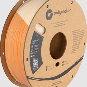 POLYLITE PLA UV COLOUR CHANGE NATURAL/ORANGE  1.75mm - 1kg By Polymaker